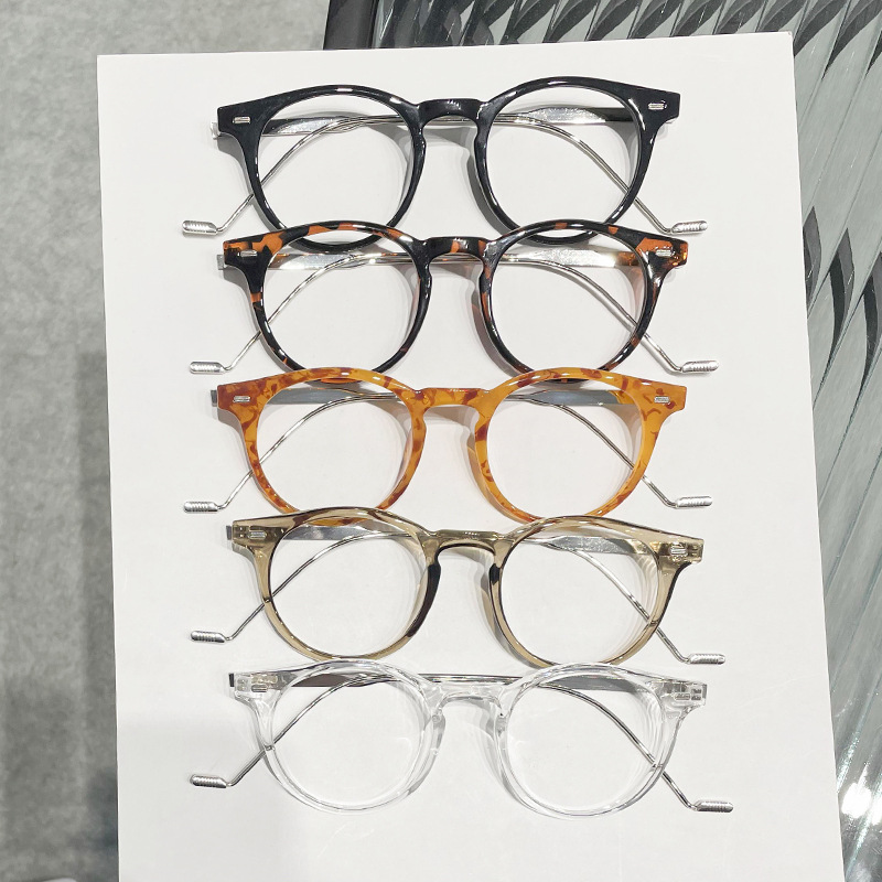 Xiaohongshu Plain Anti-Blue Light Glasses Female Personality Small Frame Decoration Trend Myopia Decorative Glasses