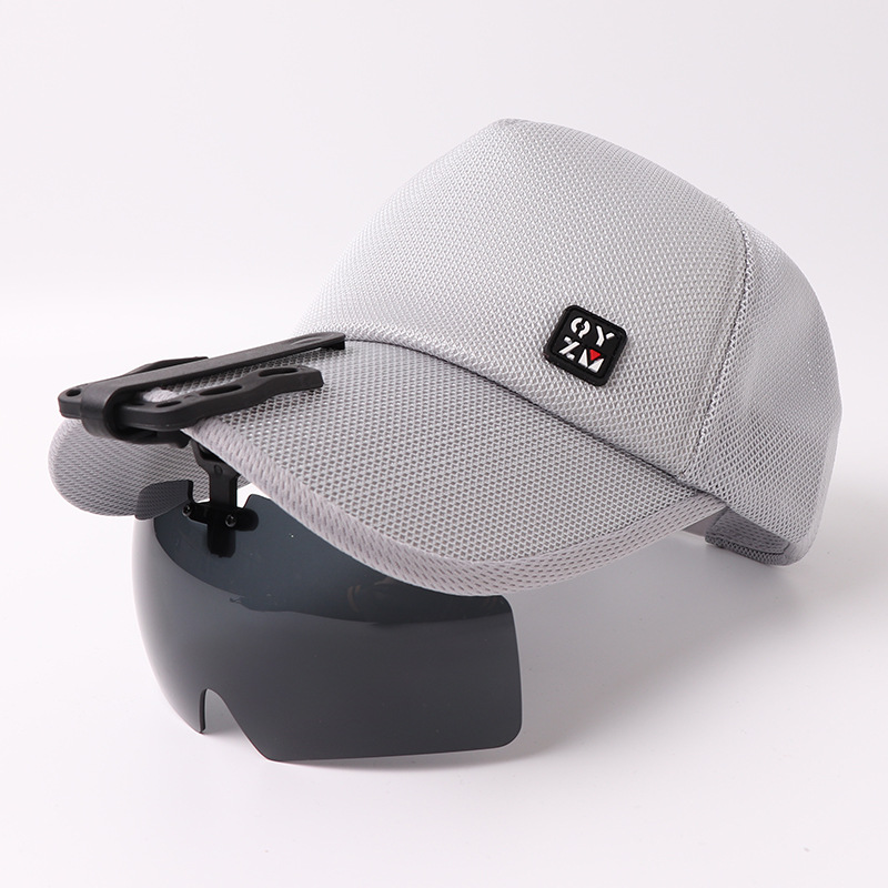 Baseball Cap Sunglasses Outdoor Leisure Sports Polarized Sunglasses Clip Hat Flip Golf Cap Glasses