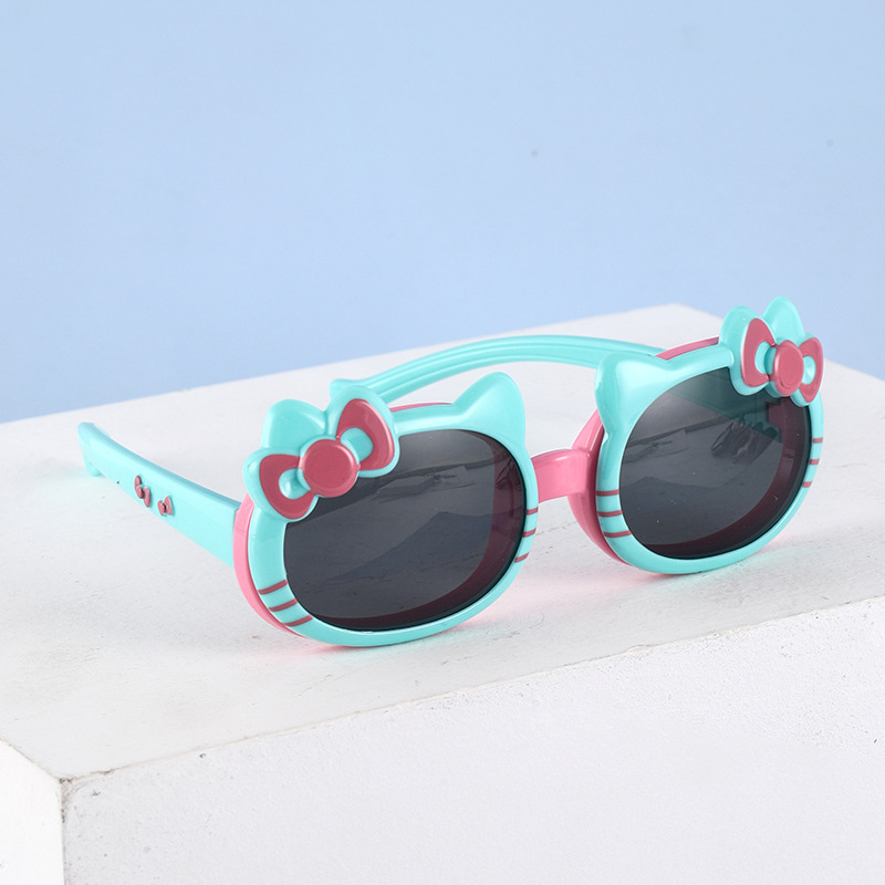 Flip Glasses  Sunglasses Smart Baby Kitten Glasses Cute Cartoon Cat Flip Factory Direct Supply