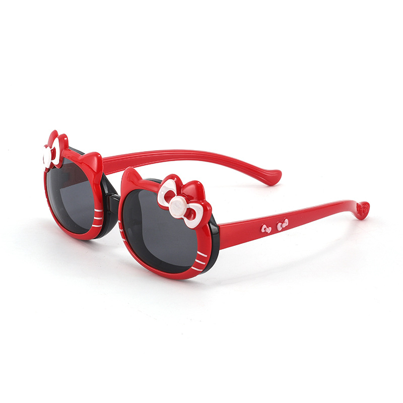 Flip Glasses  Sunglasses Smart Baby Kitten Glasses Cute Cartoon Cat Flip Factory Direct Supply