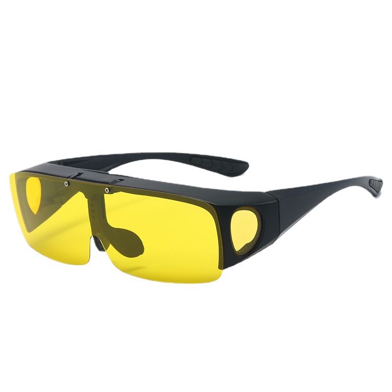 and Women&#039;s One-Piece Glasses Set of Glasses Flip-up Sunglasses Fishing Outdoor Color Changing Glasses Flip Glasses
