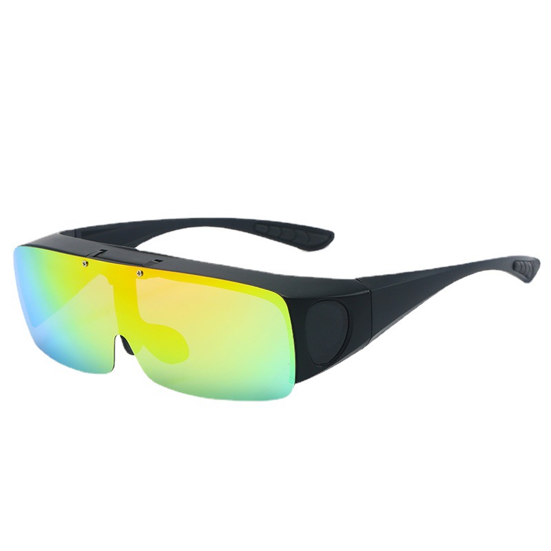 and Women&#039;s One-Piece Glasses Set of Glasses Flip-up Sunglasses Fishing Outdoor Color Changing Glasses Flip Glasses