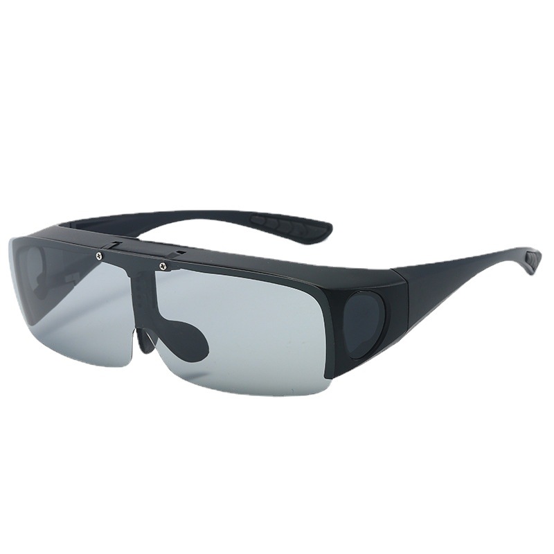 and Women&#039;s One-Piece Glasses Set of Glasses Flip-up Sunglasses Fishing Outdoor Color Changing Glasses Flip Glasses
