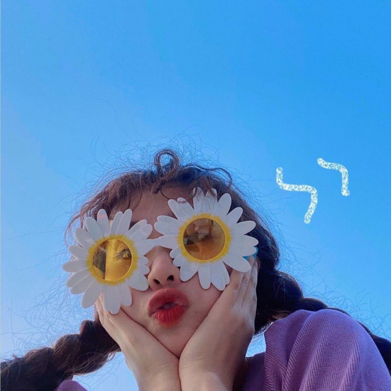 Flip Glasses  Props Birthday Party Photo Sunglasses Internet Celebrity Girls Sisters Funny Party Dress up Glasses