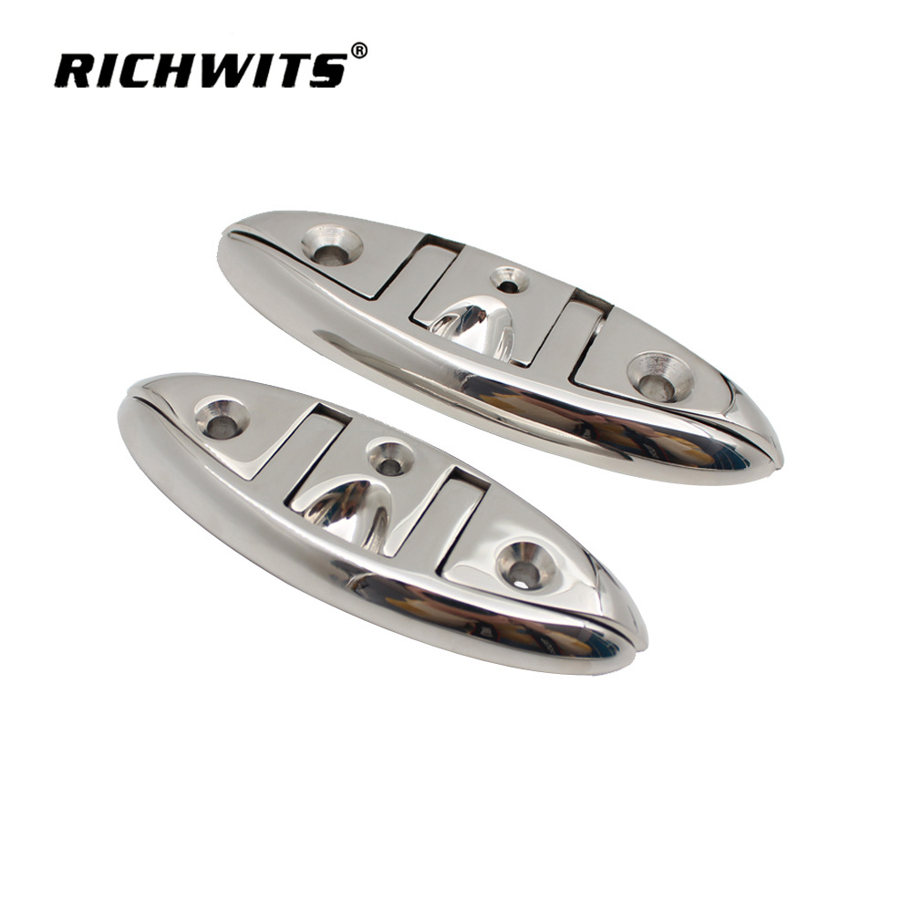 Hot Selling Stainless Steel 316 Mirror Polished Invisible Cable Bolt Folding Cable Bolt BoatTying Column Marine Hardware