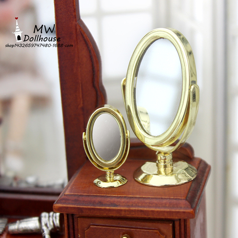 52 dollhouse miniature food play baby doll house accessories mini mirror E124 scenario model