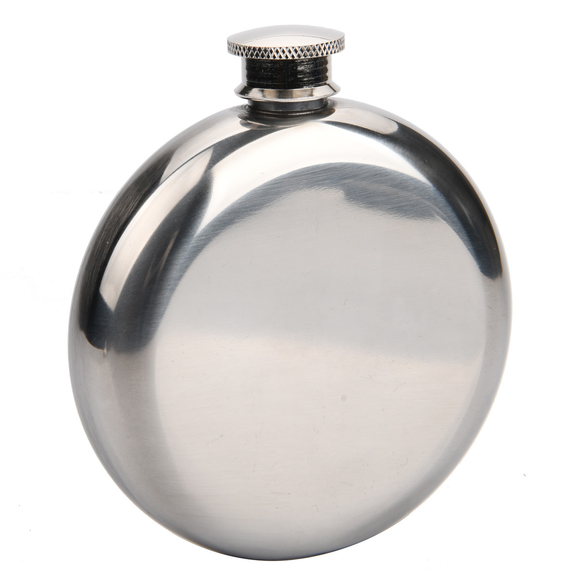 5 Oz Mirror Glossy Wine Pot Men&#039;s Portable Stainless Steel round Wine Pot 95G