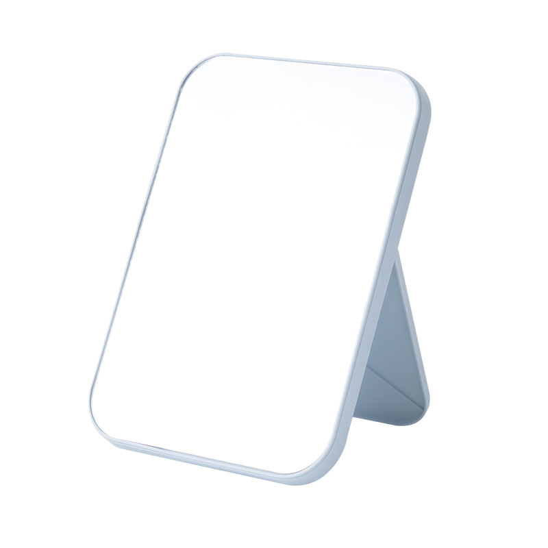 Large HD Makeup Mirror Desktop Simple Cosmetic Mirror Square Princess Mirror Foldable and Portable Cosmetic Mirror