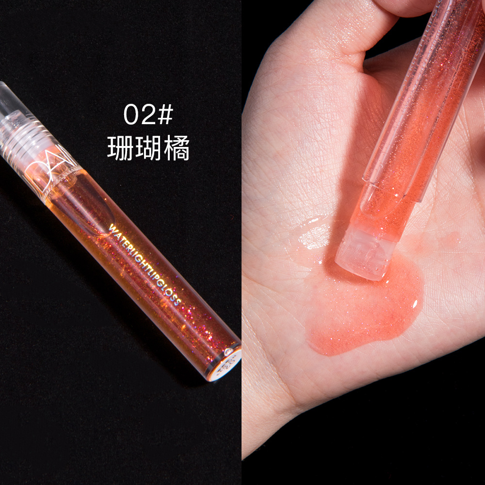 Celebrity Daimanpu Mirror Water Light Lip Lacquer Glass Transparent Lip Gloss 6 Colors Soft Moisturizing Full Girl Cheap