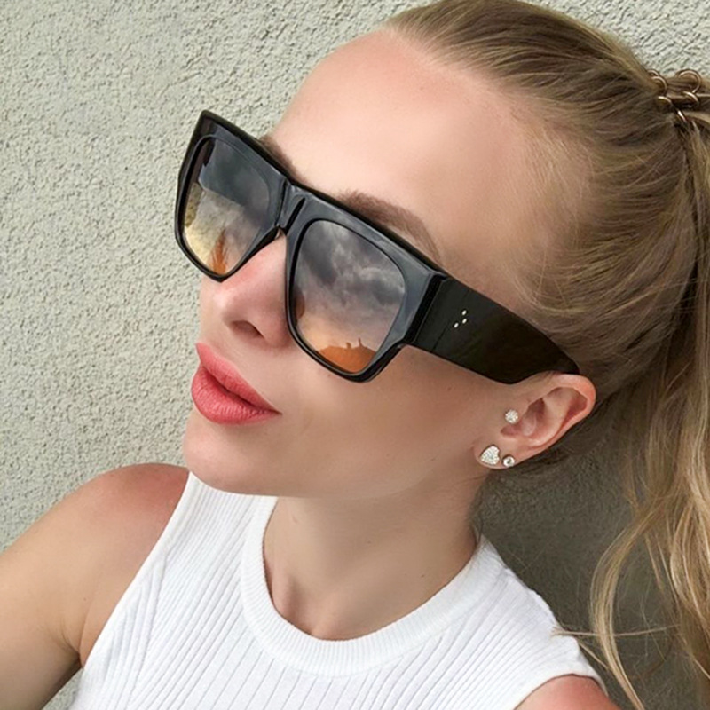 95250  Hot Trendy Womens Square Sunglasses Big Hinge Resin  Shades Glasses Wholesale