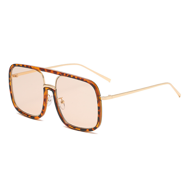 New Anti-Blue Light Frame Glasses Metal Glasses Square Frame Plain Glasses Plain Sunglasses for a Slim Look Female with Myopic Glasses Option