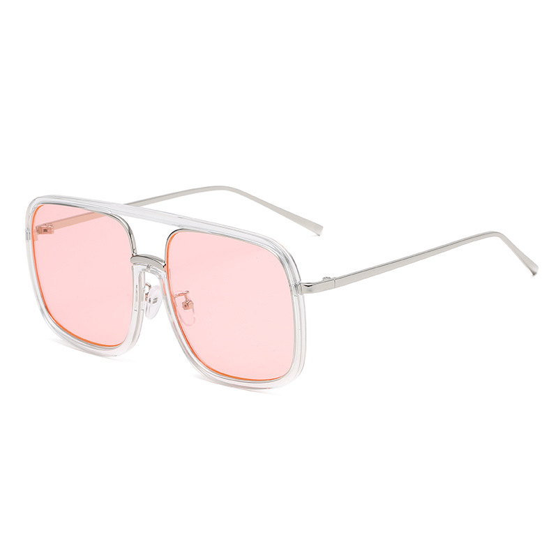 New Anti-Blue Light Frame Glasses Metal Glasses Square Frame Plain Glasses Plain Sunglasses for a Slim Look Female with Myopic Glasses Option
