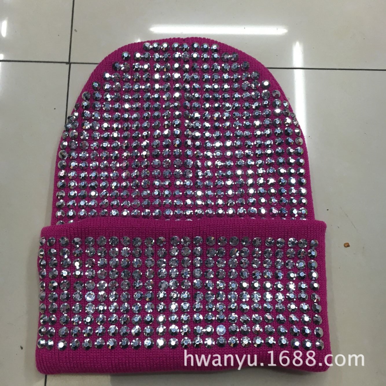 Factory Direct Sales Spot Drill Sunny Theory Knitted Hat Luminous Hat Embroidered Hat Can Also Be Customization as Request