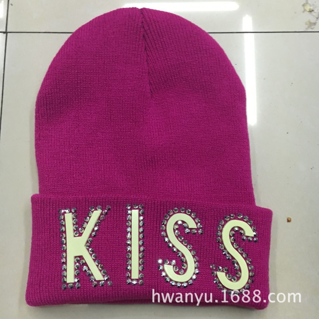Factory Direct Sales Spot Drill Sunny Theory Knitted Hat Luminous Hat Embroidered Hat Can Also Be Customization as Request
