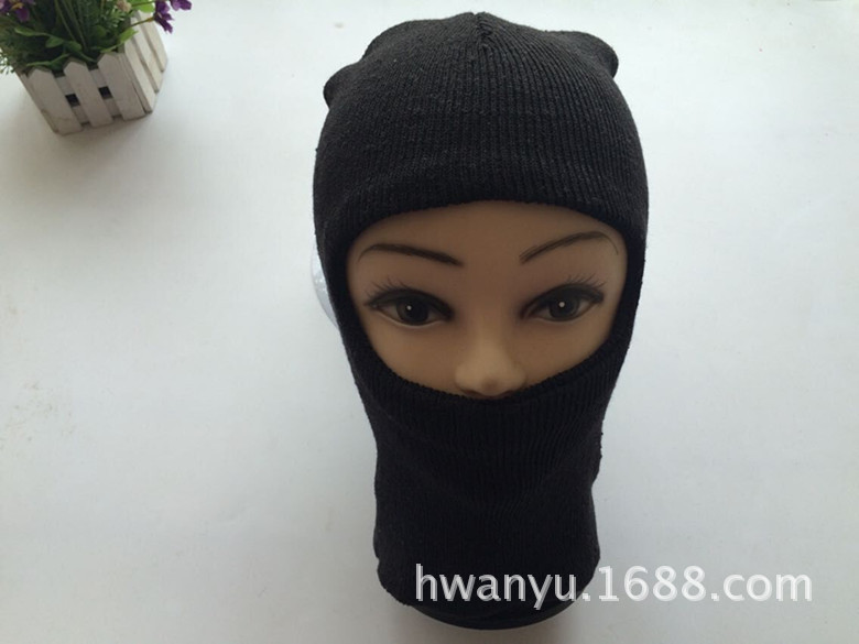 Supply Foreign Trade Outdoor Knitted Hat Woolen Cap Multi-Functional Foreign Trade Ski Hat Thermal Single-Hole Three-Hole Hat