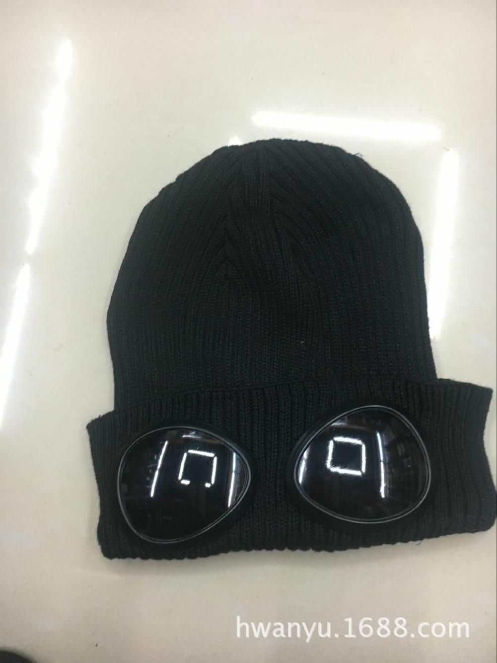 Autumn and Winter Female Male Sports Ski Goggles Woolen Cap Warm-Keeping and Cold-Proof Knitted Hat Windproof Cycling Pilot Hat