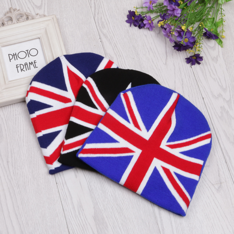 The information that Union Flag Jacquard stretches hat knitted hat
