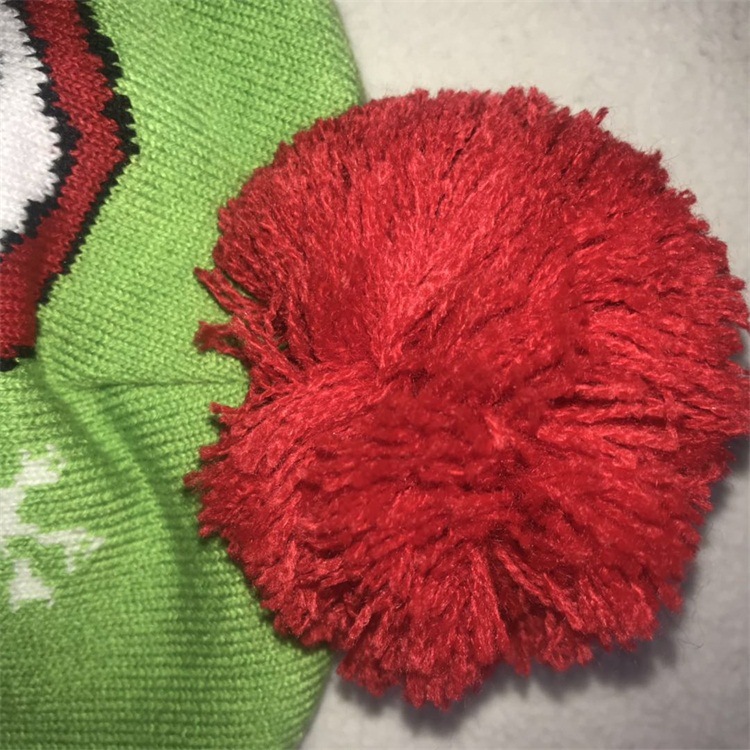 Amazon Flanging Led Knitted Hat Outdoor Led Wool Hat Knitted Hat Outdoor Keep Warm Hat
