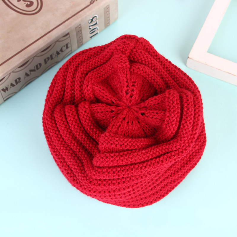 The new winter hat with wool thread, ladies&#039; furball hat, Korean knitted hat factory wholesale