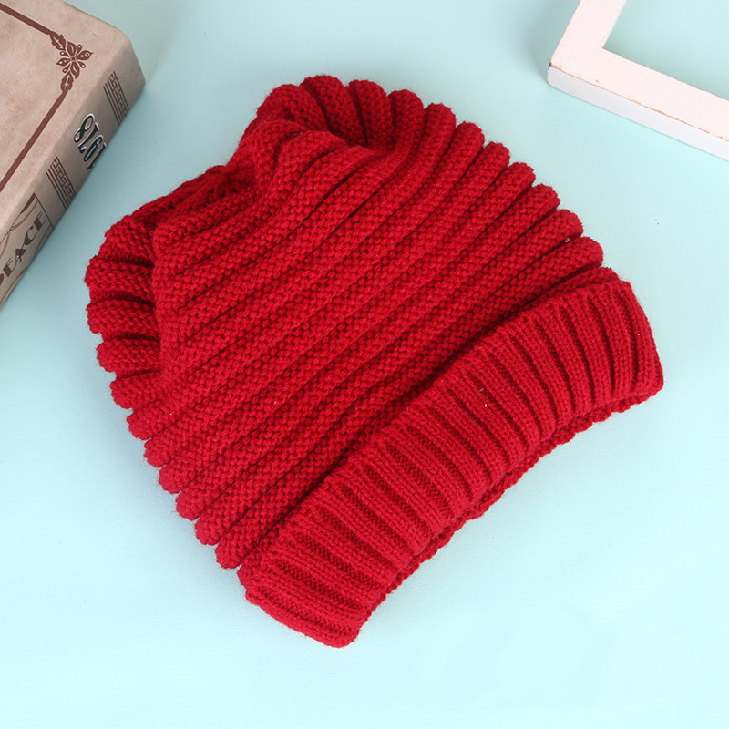The new winter hat with wool thread, ladies&#039; furball hat, Korean knitted hat factory wholesale