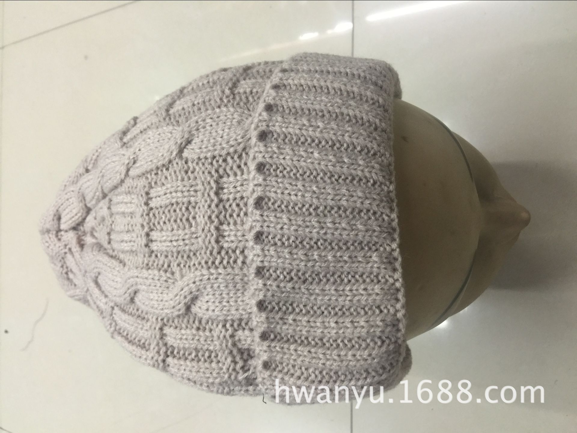 Love088 Winter Korean Autumn and Winter Octagonal Knitted Hat Woolen Cap Fashion Knitted Hat Sleeve Cap