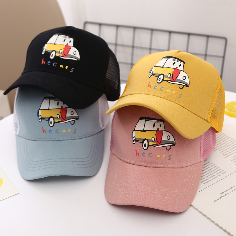Children&#039;s Mesh Cap Korean Style Baby Sun-Proof Thin Peaked Cap Girls&#039; Hat Summer Sunscreen for Boys Sun Baseball Cap