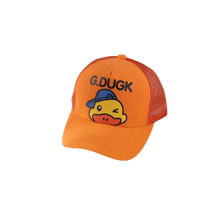 Summer New Children&#039;s Hat Duck Baseball Cap Mesh Sun-Proof Breathable Boys and Girls Peaked Cap Summer Hat