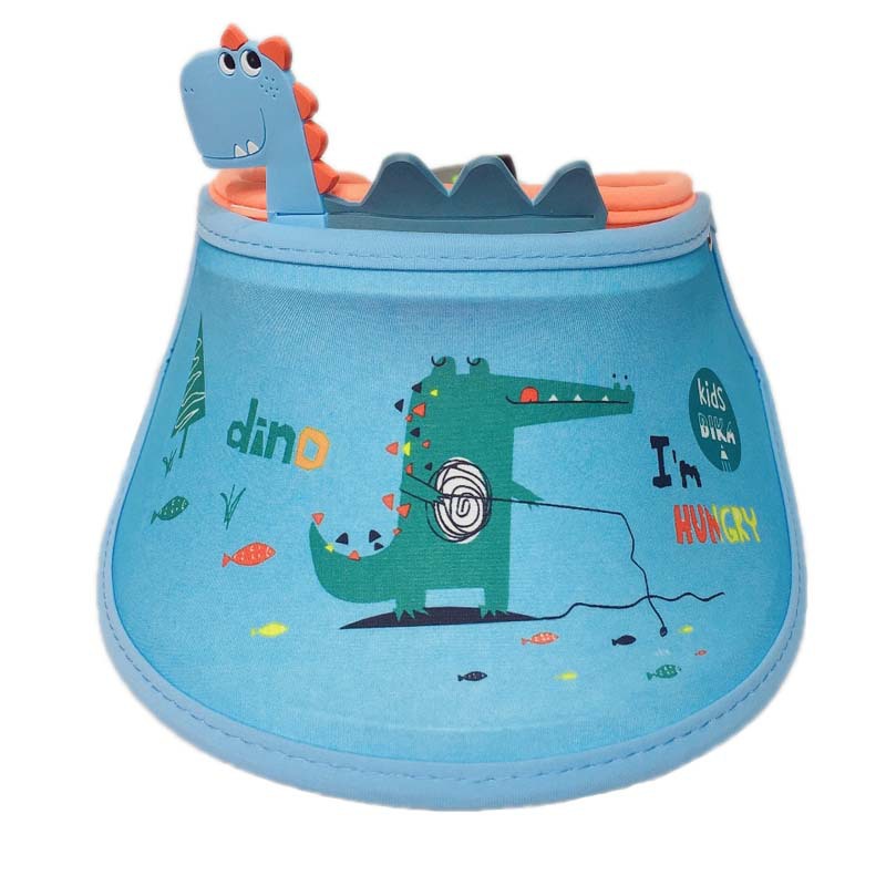 Summer New Dinosaur Children Sun Protection Visor Sun Hat Baby Girl Big Brim Baby Sun Protection Boy Peaked Cap