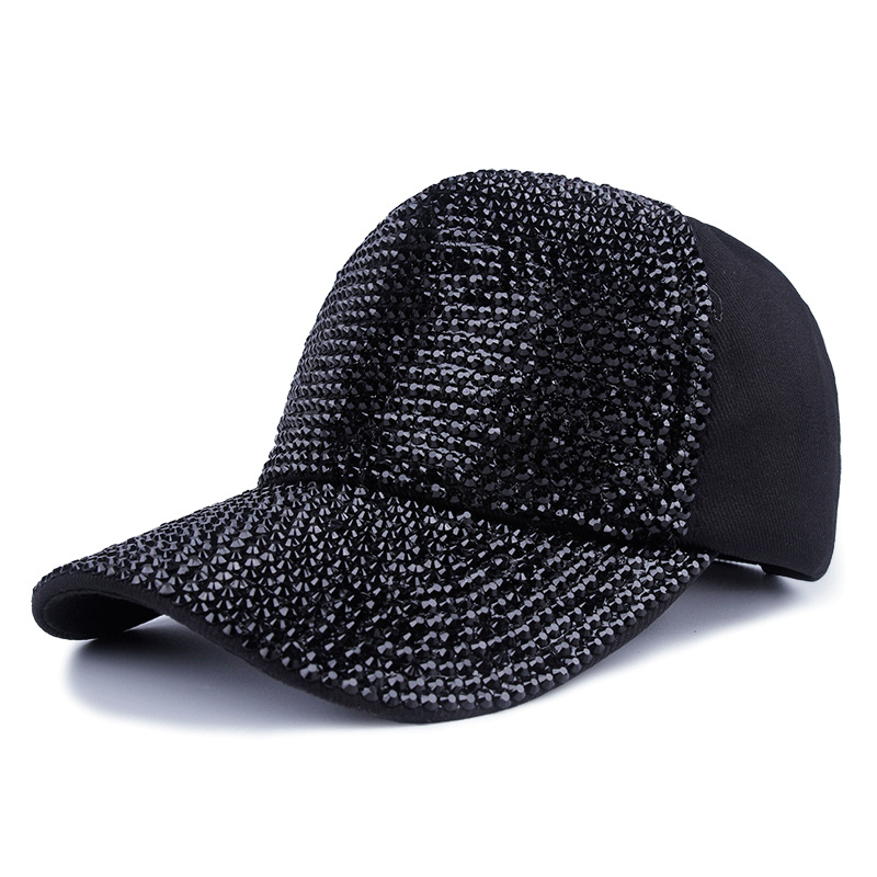 Korean version of summer fashion rhine-diamond Baseball Cap Chic woman Outdoor Tourism Sun Shade Leisure Sun Cap