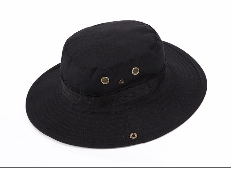 Factory Wholesale Jungle Camouflage Hat Men Sun-Proof Rounded Hat Beni Bucket Hat Fishing Hat Outdoor Leisure Cap