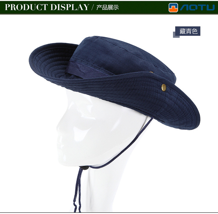Factory Wholesale Jungle Camouflage Hat Men Sun-Proof Rounded Hat Beni Bucket Hat Fishing Hat Outdoor Leisure Cap