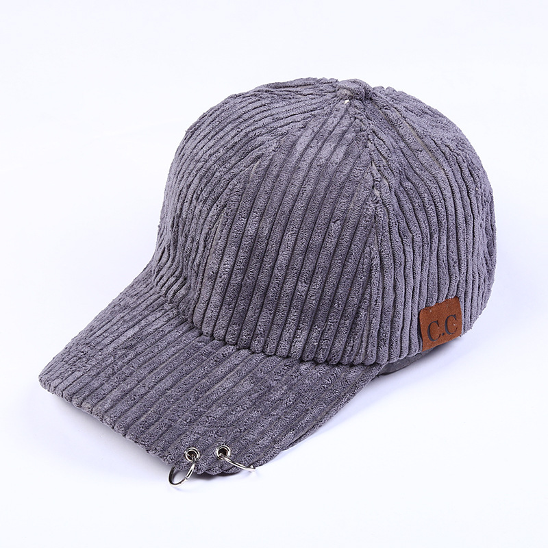 New product south Korean baseball CC hat lovers corduroy cap leisure hat manufacturers wholesale.