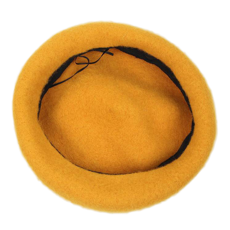 Hat Female Korean Autumn and Winter Wool Beret Leisure Warm Painter Leisure cap