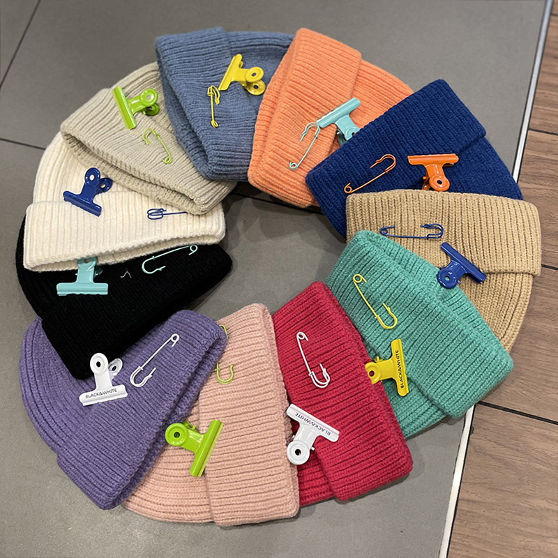 Leisure cap  Women&#039;s Autumn and Winter Fashion All-Matching Knitted Personalized Warm Keeping Sleeve Cap Fashion