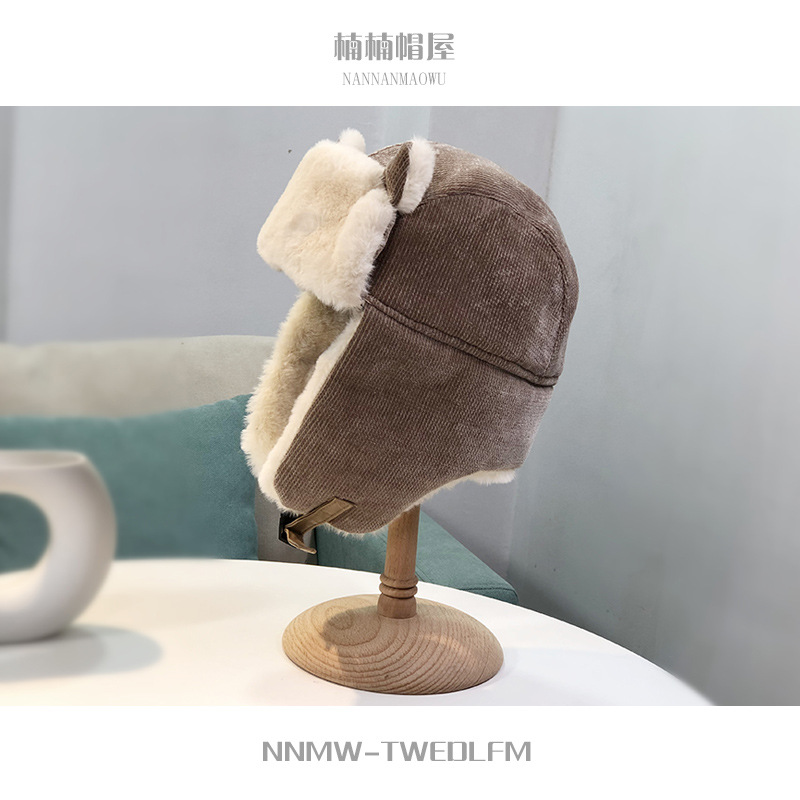Parent-Child Winter Cute Cat Ears Chenille Ushanka Female Cycling Parent-child cap