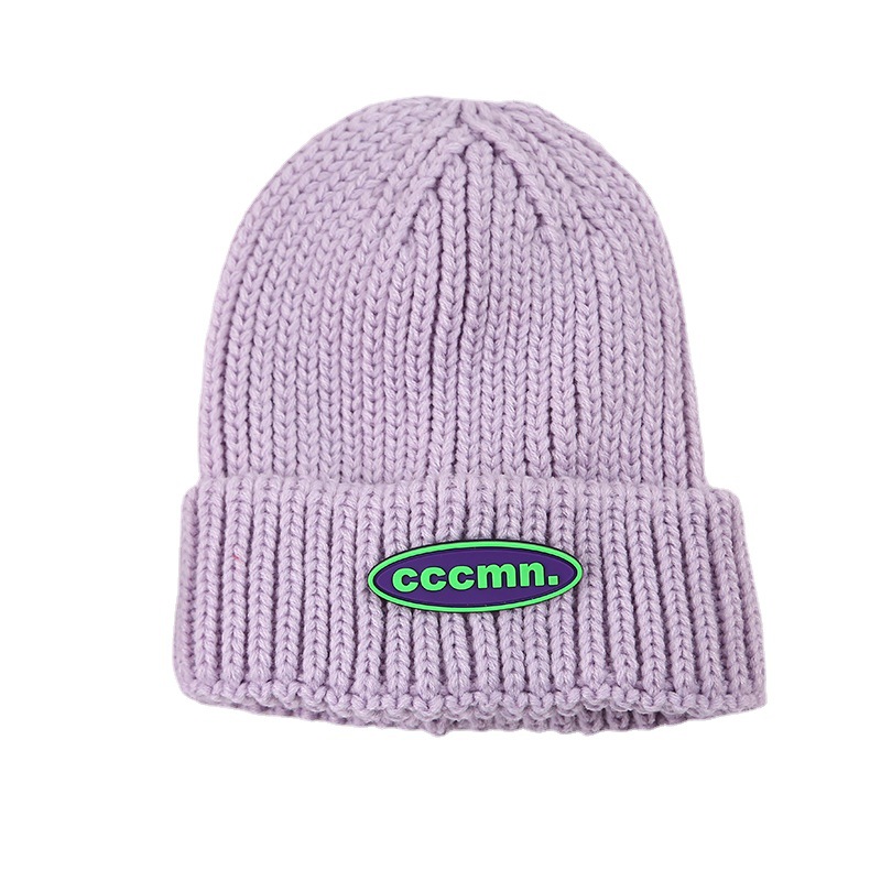 Parent-child cap  Color Sleeve Cap Korean Style Parent-Child Children&#039;s Knitted Hat Outdoor Keep Warm Hat