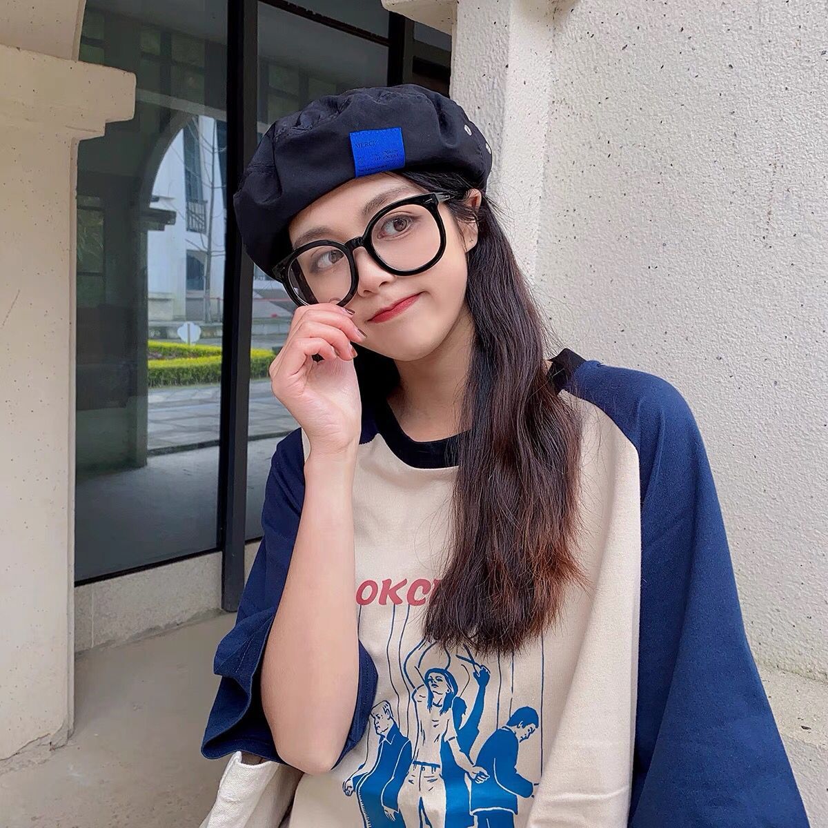 Summer Thin Patch Beret Casual Painter Head Net Red Same Style Hat Female Shopping Parent-child cap