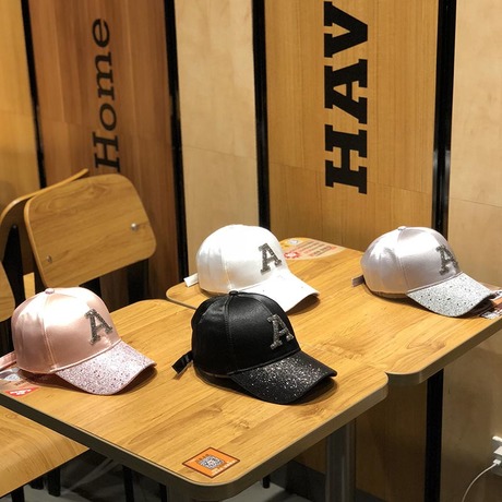 Spring and summer water diamond letters trendsetter sequinned cap children all-in-one parent-child baseball cap outdoor sun hat
