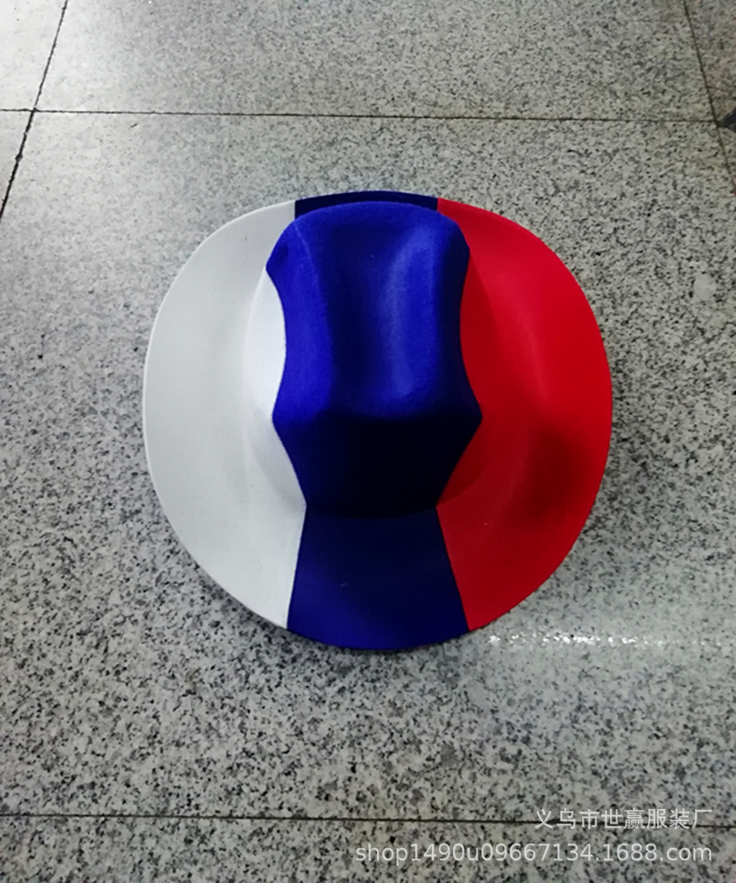 Factory direct selling non-woven national flag hat cowboy style World Cup hat jazz hat can be woven
