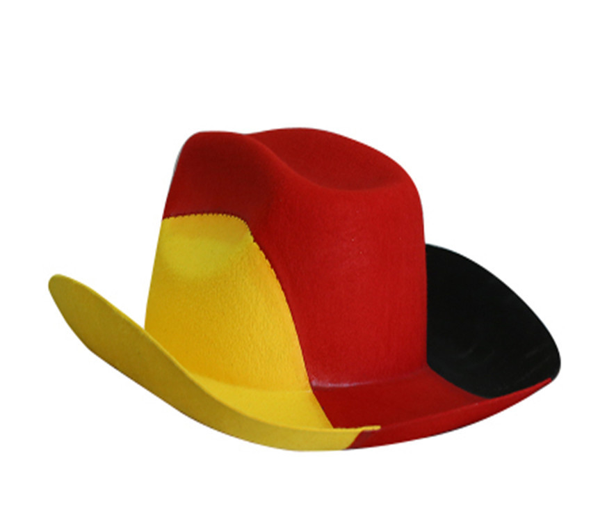 Factory direct selling non-woven national flag hat cowboy style World Cup hat jazz hat can be woven
