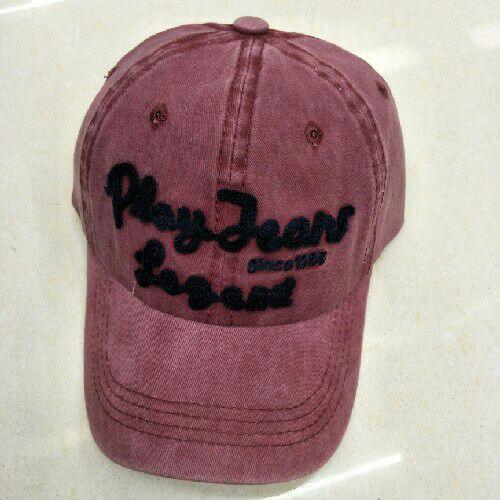 Washed Layer Cap Wool Embroidery (Graphic Customization Guest Logo)