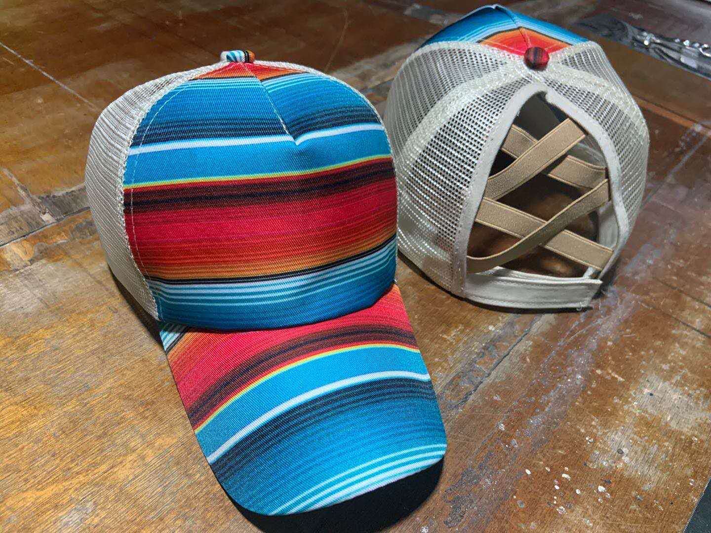 2020 CrossBorder Whole Women&#039;s Cross Hat Leopard Print Open Summer Baseball Cap Ponytail Net Cap Processing