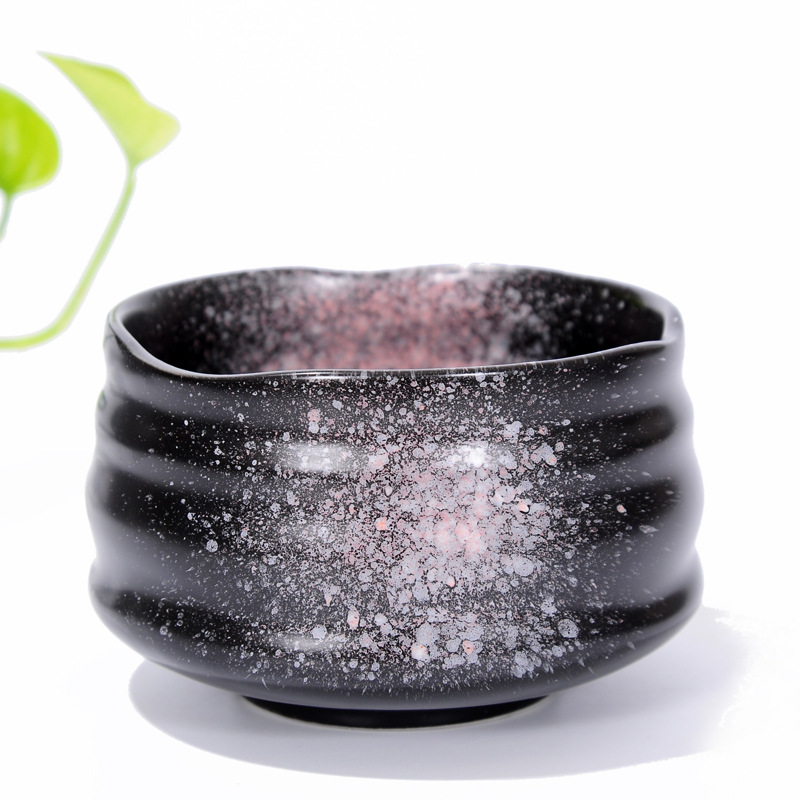 Hat Teacup Matcha Bowl JapaneseStyle Coarse Pottery Tea Cup Handmade Tea Cup Flow Glaze Tea Set Kiln Baked Pottery Cup