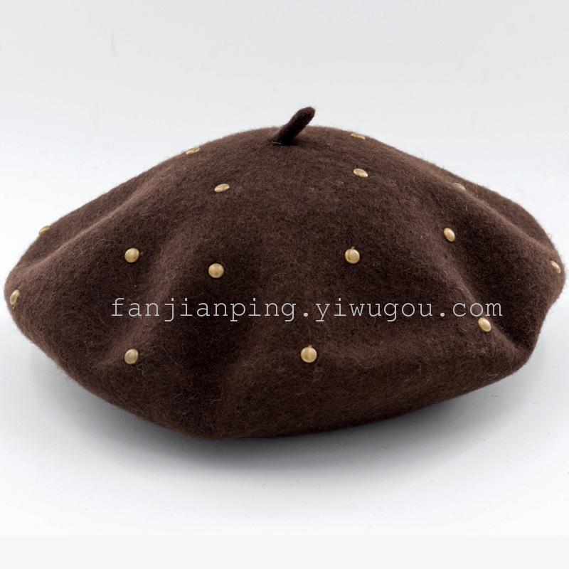 Nail wool knitted fashion Beret