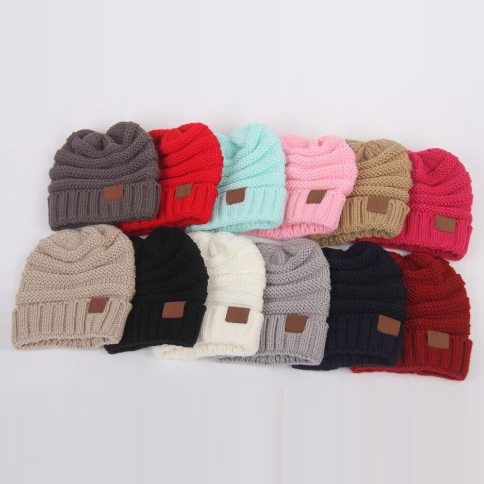Baby Beanie Children Knit Beanie Hat Custom LOGO Woolen Hat 