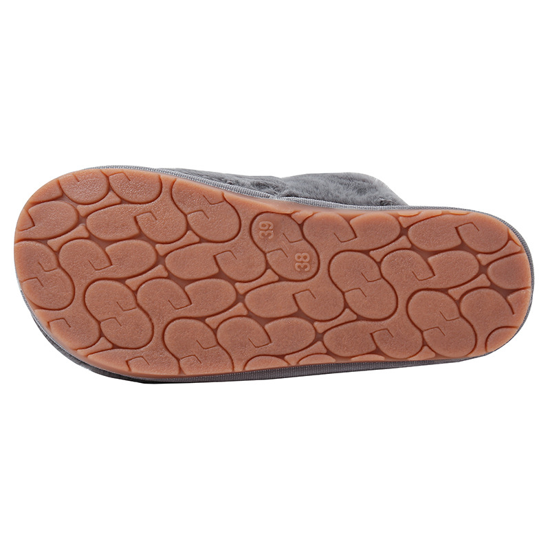 Factory Cross-Border Amazon Slippers Autumn and Winter Plush Cotton Slippers Indoor Warm Fluffy Slippers Women&#039;s Toe Cap Long Rabbit Fur