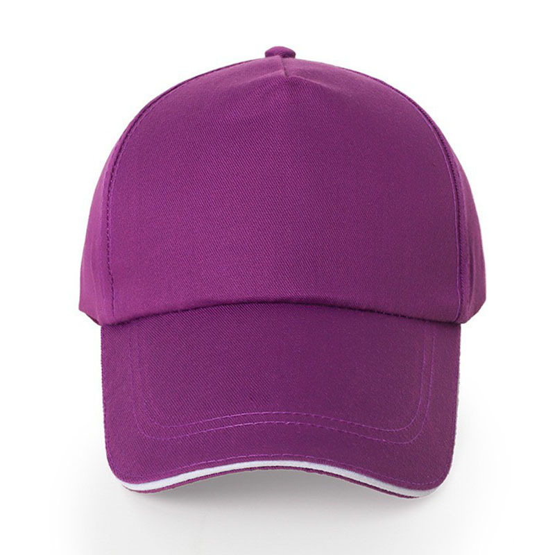 Baseball Cap with Logo Cotton Peaked Cap Travel Solid Color Sun Hat Printing Volunteer Hat Advertising Cap