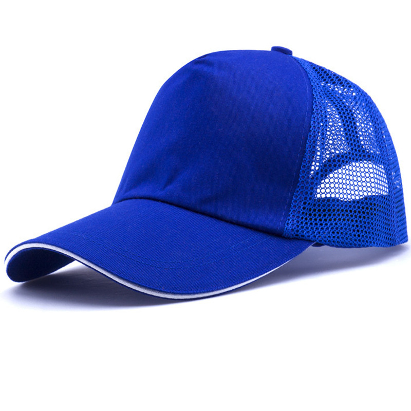 Advertising Cap Fixed Logo Baseball Cap Travel Peaked Cap Printing Mesh Cap Student Volunteer Cap Factory in Stock Wholesale