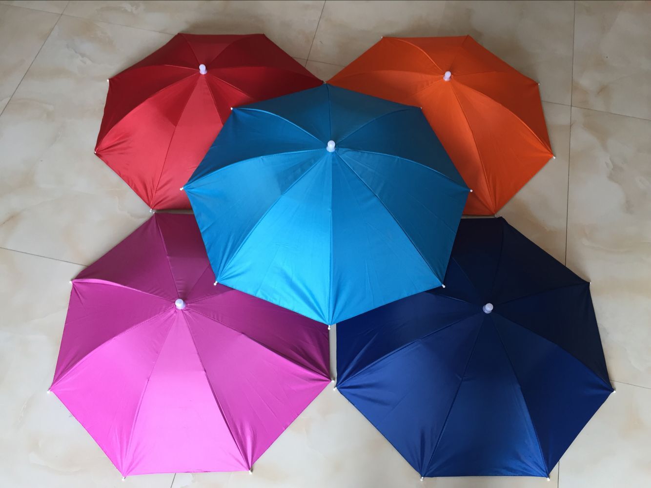 65cm Diameter Large Foreign Trade Umbrella Cap Advertising Umbrella Stall Umbrella Sun Protection Hat Umbrella Whole