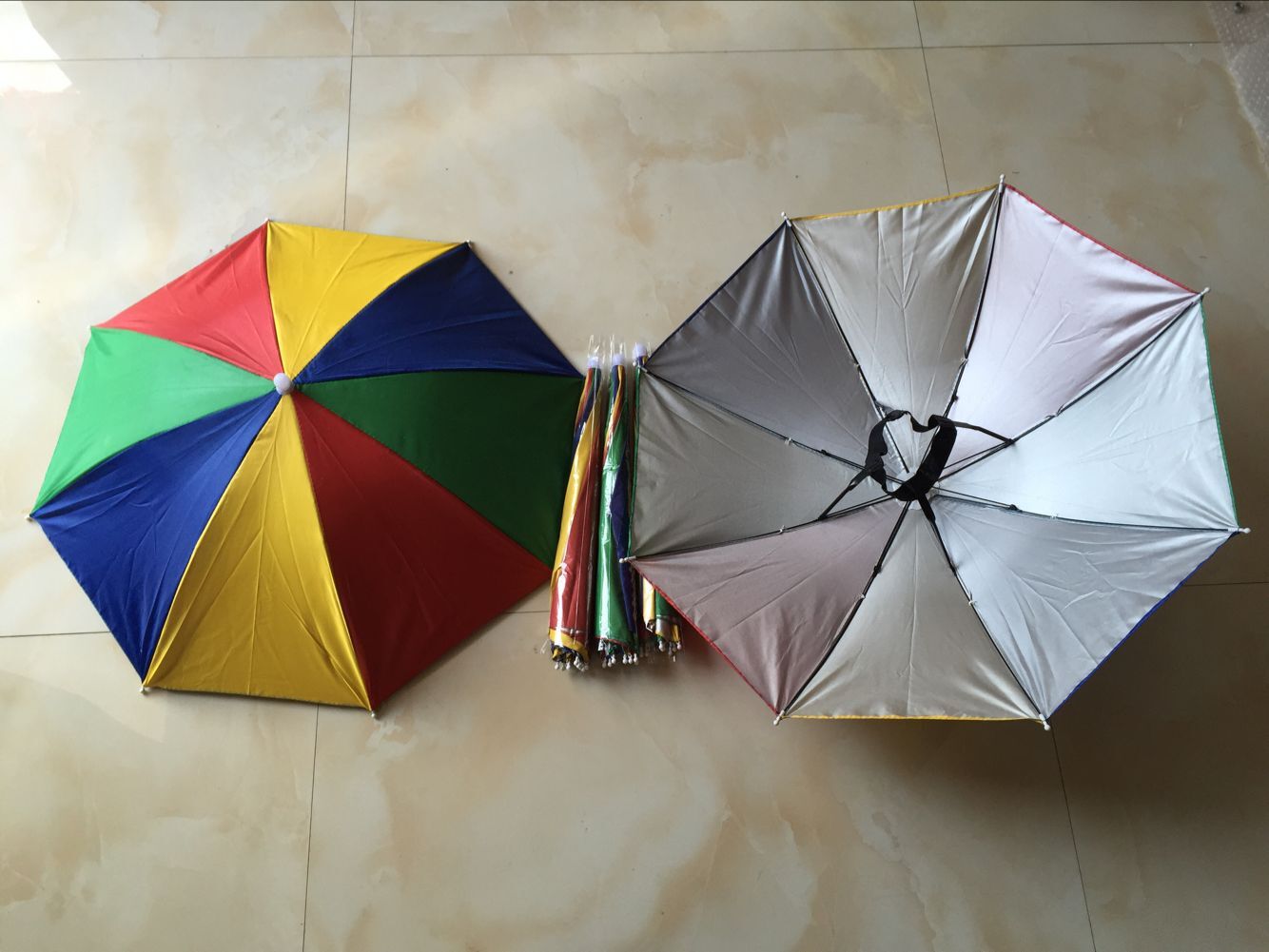 65cm Diameter Large Foreign Trade Umbrella Cap Advertising Umbrella Stall Umbrella Sun Protection Hat Umbrella Whole